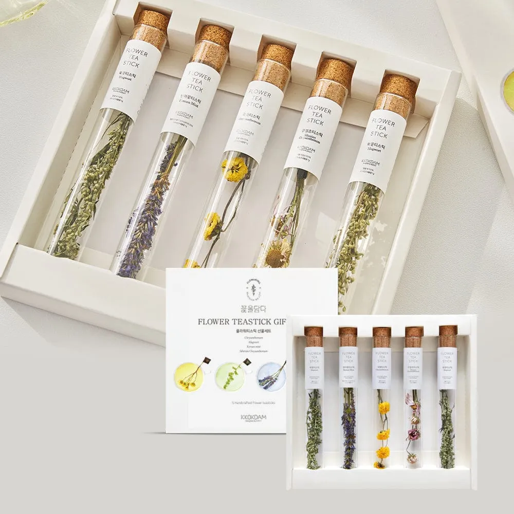Combination Flower Teastick Gift Set (1 set = 5 sticks)