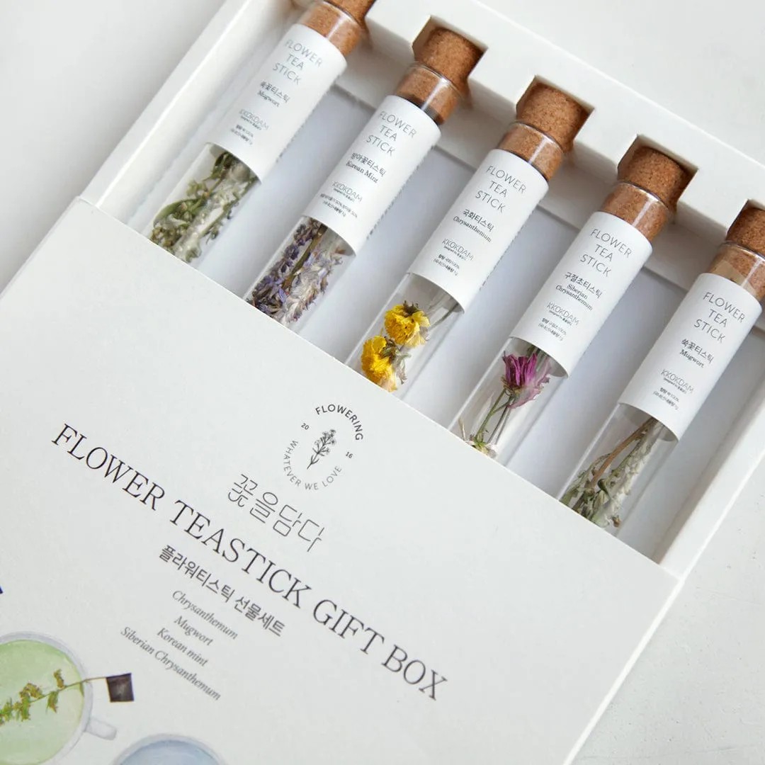 Combination Flower Teastick Gift Set (1 set = 5 sticks)