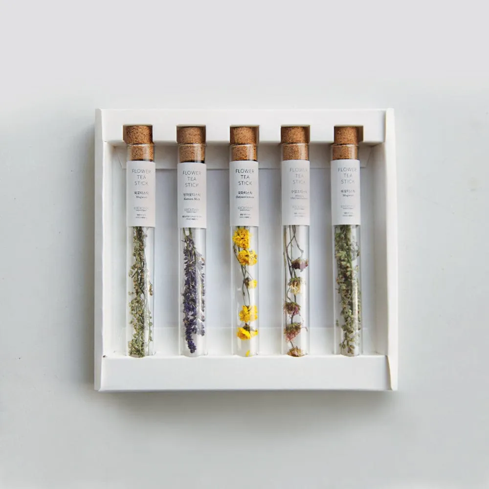 Combination Flower Teastick Gift Set (1 set = 5 sticks)