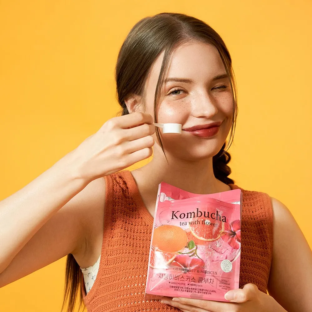 Flower Kombucha Tea Powder Bulk Pouch 500g - 2 Variations