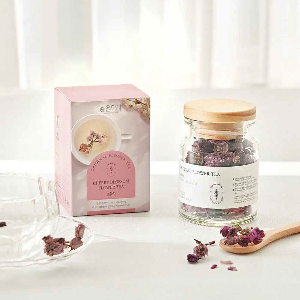 Original Flower Tea 10g Glass Jar - Cherry Blossom