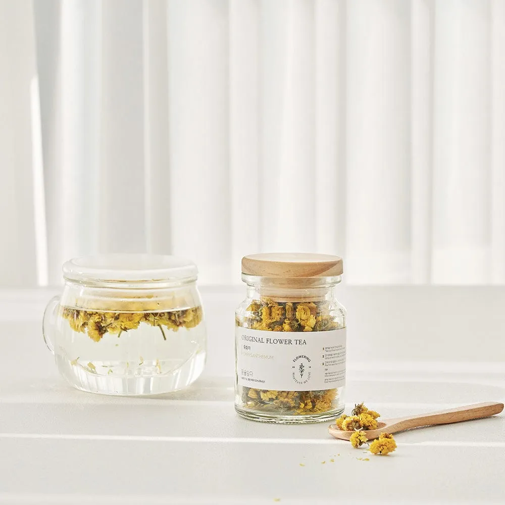Original Flower Tea 10g Glass Jar - Chrysanthemum