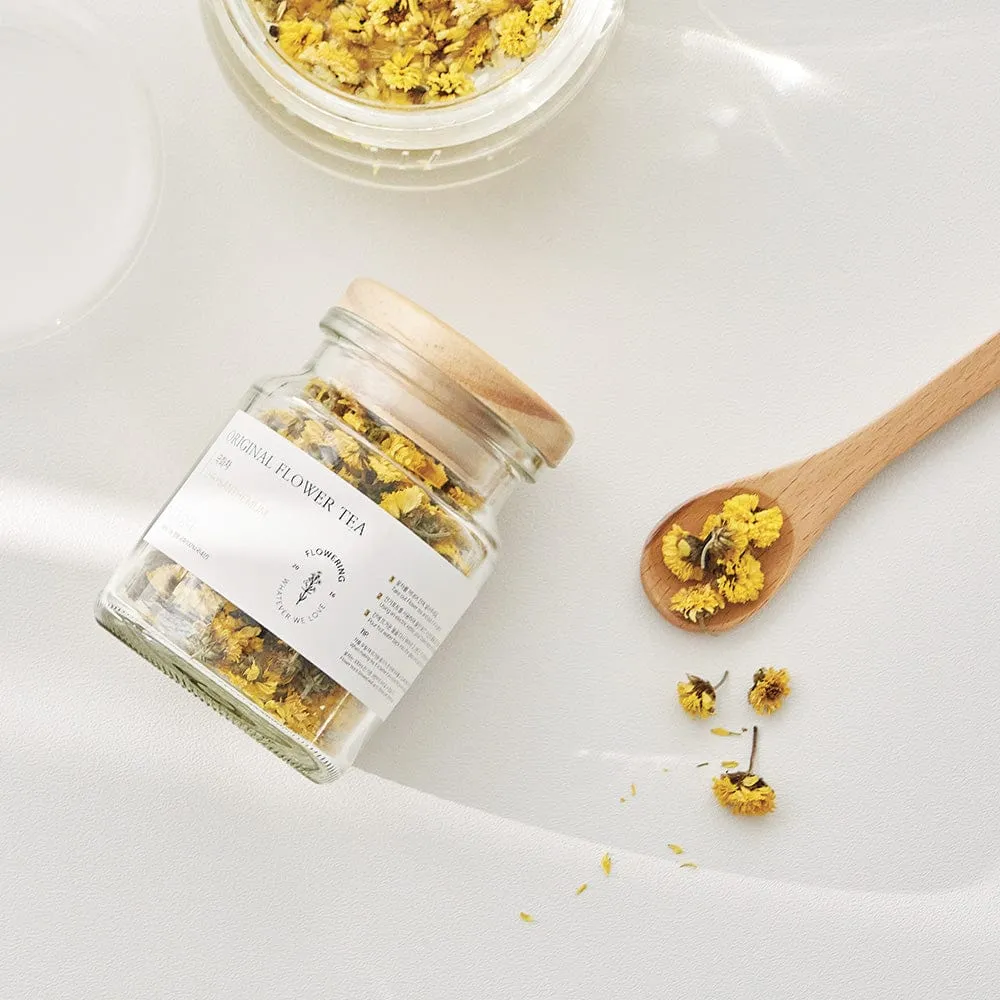 Original Flower Tea 10g Glass Jar - Chrysanthemum