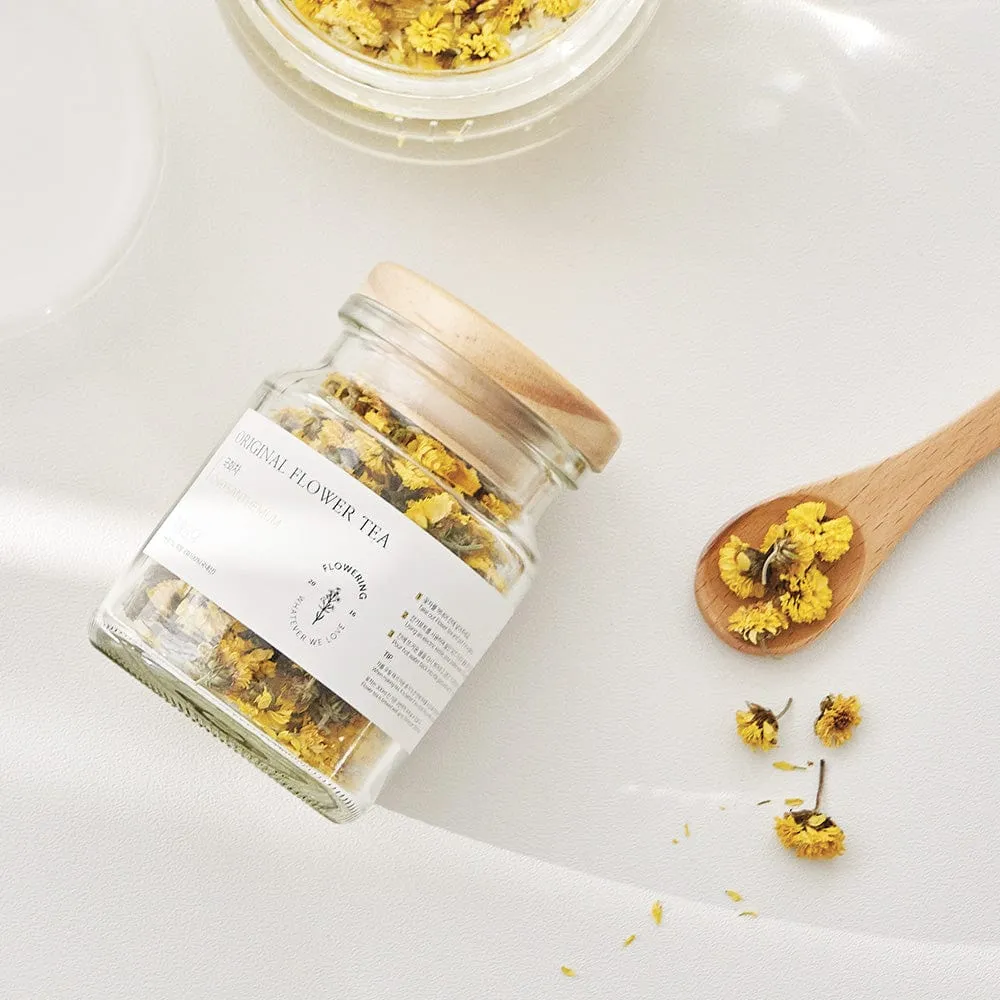 Original Flower Tea 10g Glass Jar - Chrysanthemum