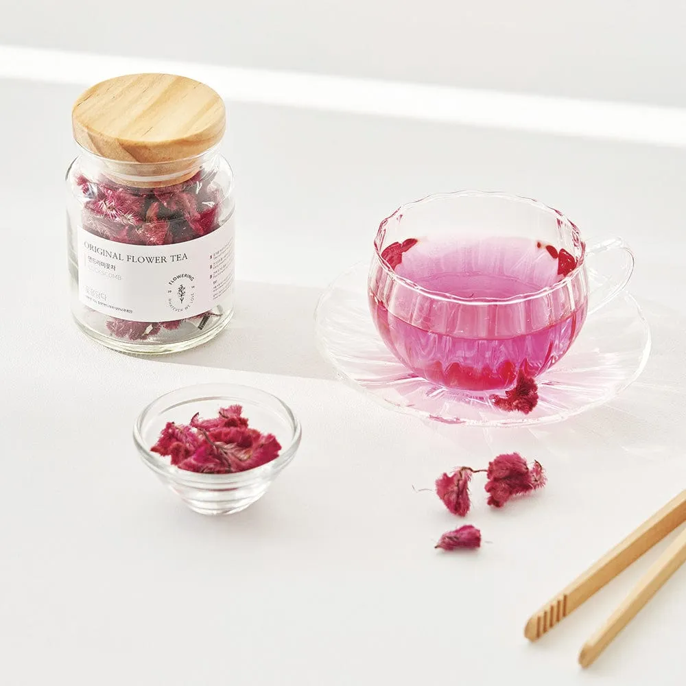 Original Flower Tea 10g Glass Jar - Cockscomb