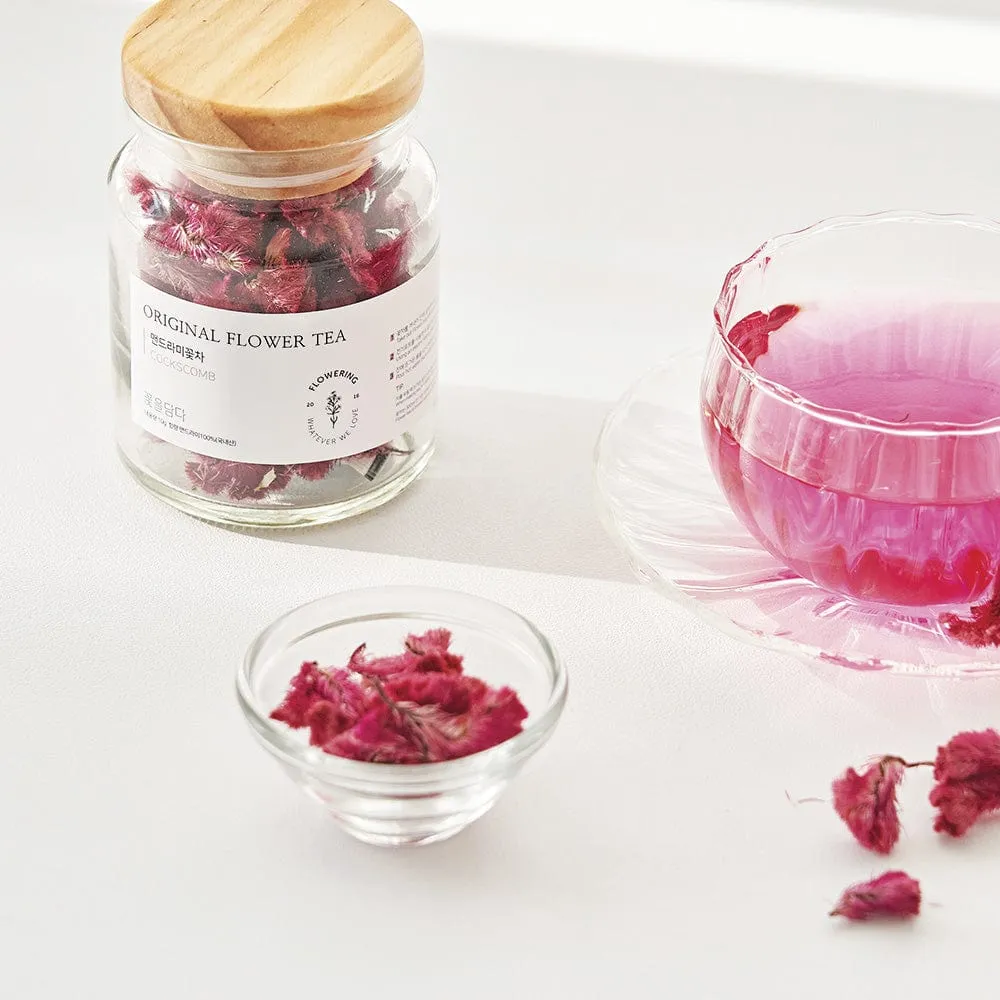 Original Flower Tea 10g Glass Jar - Cockscomb