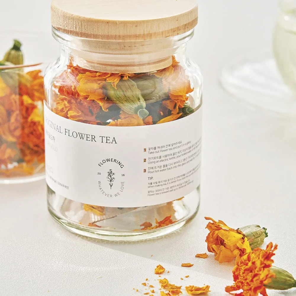 Original Flower Tea 10g Glass Jar - Marigold