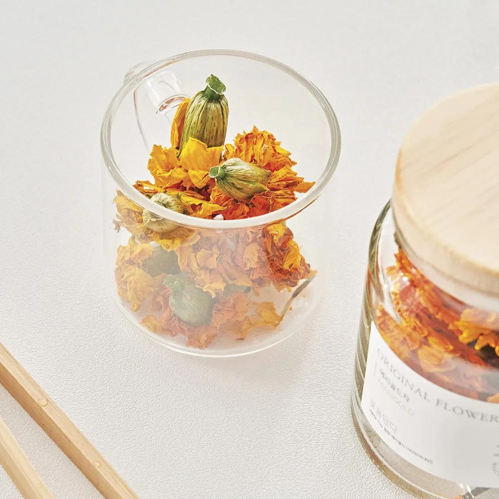 Original Flower Tea 10g Glass Jar - Marigold
