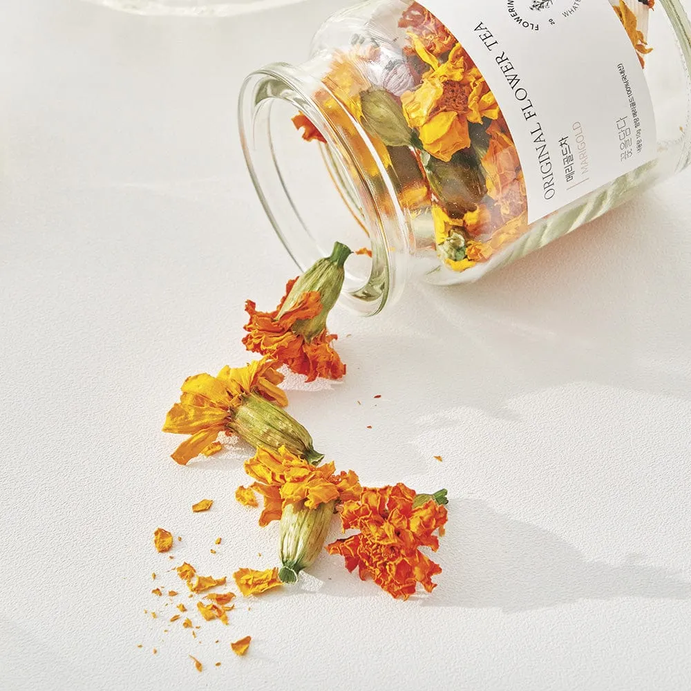 Original Flower Tea 10g Glass Jar - Marigold
