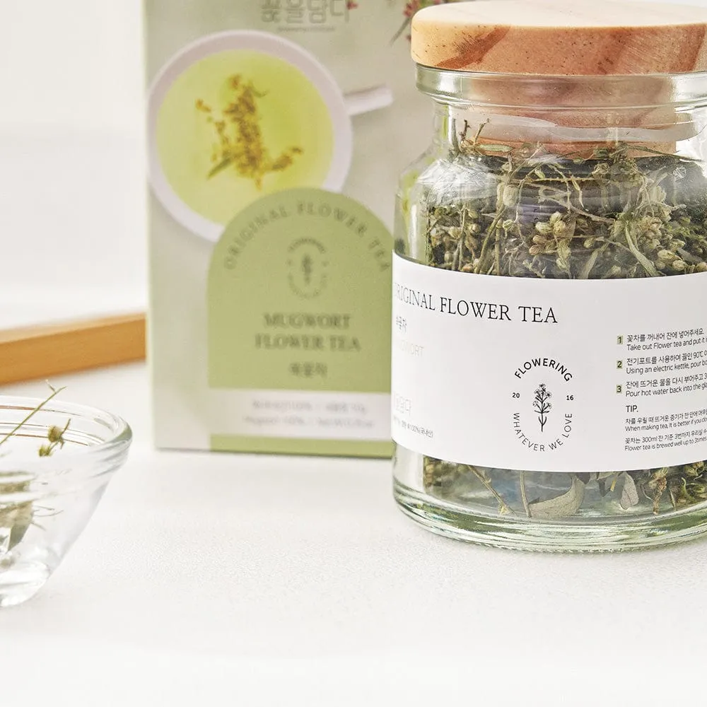 Original Flower Tea 10g Glass Jar - Mugwort
