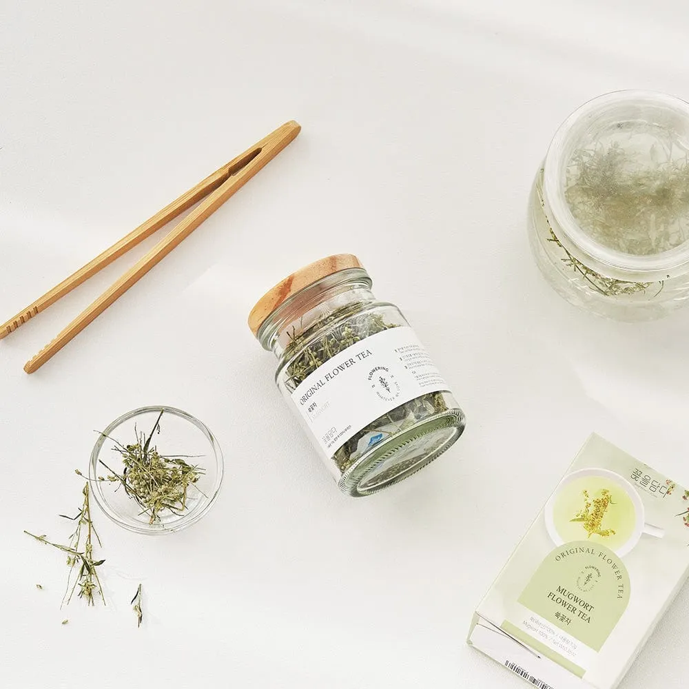 Original Flower Tea 10g Glass Jar - Mugwort