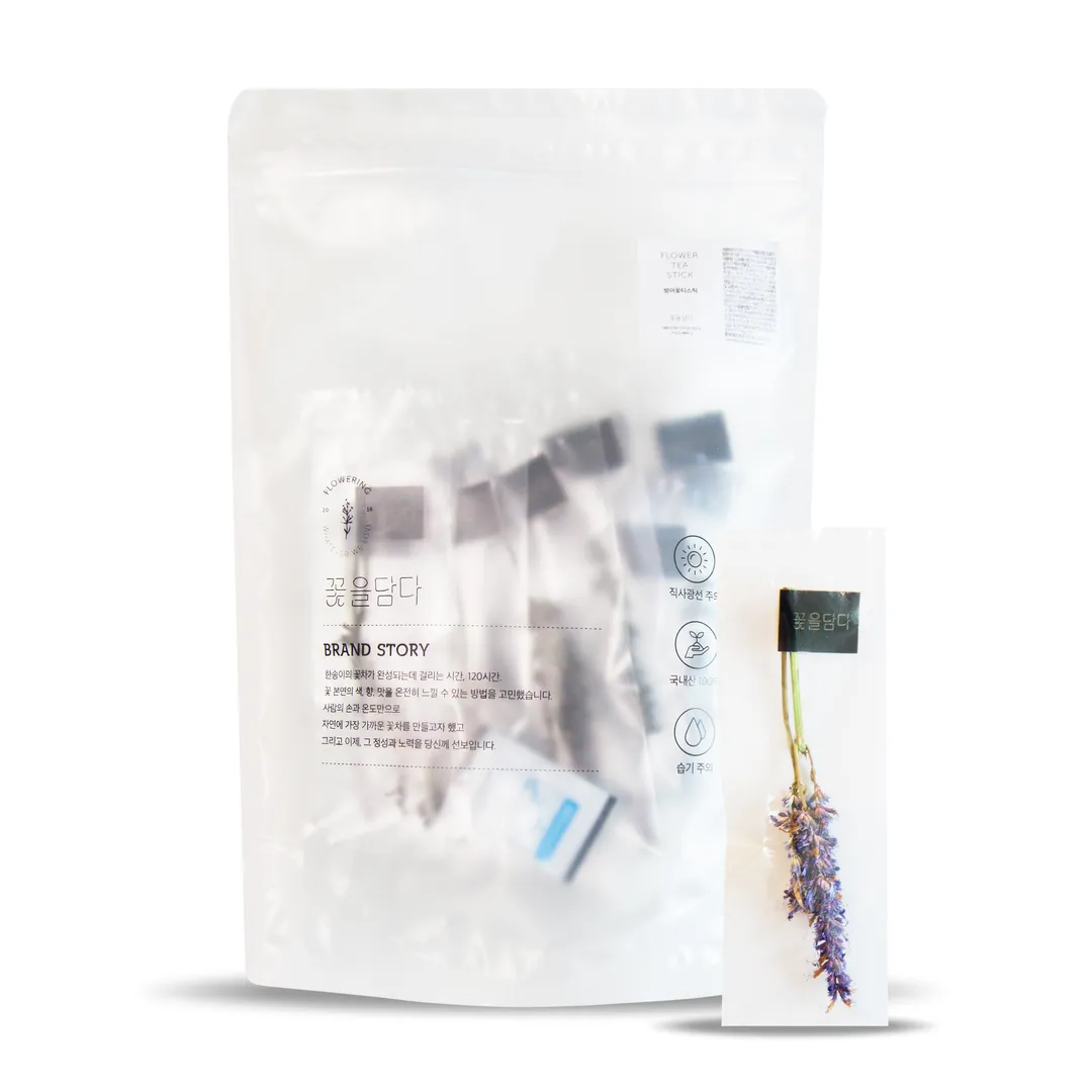 Flower Teastick Bulk Pouch (20 Sticks)_Korean Mint
