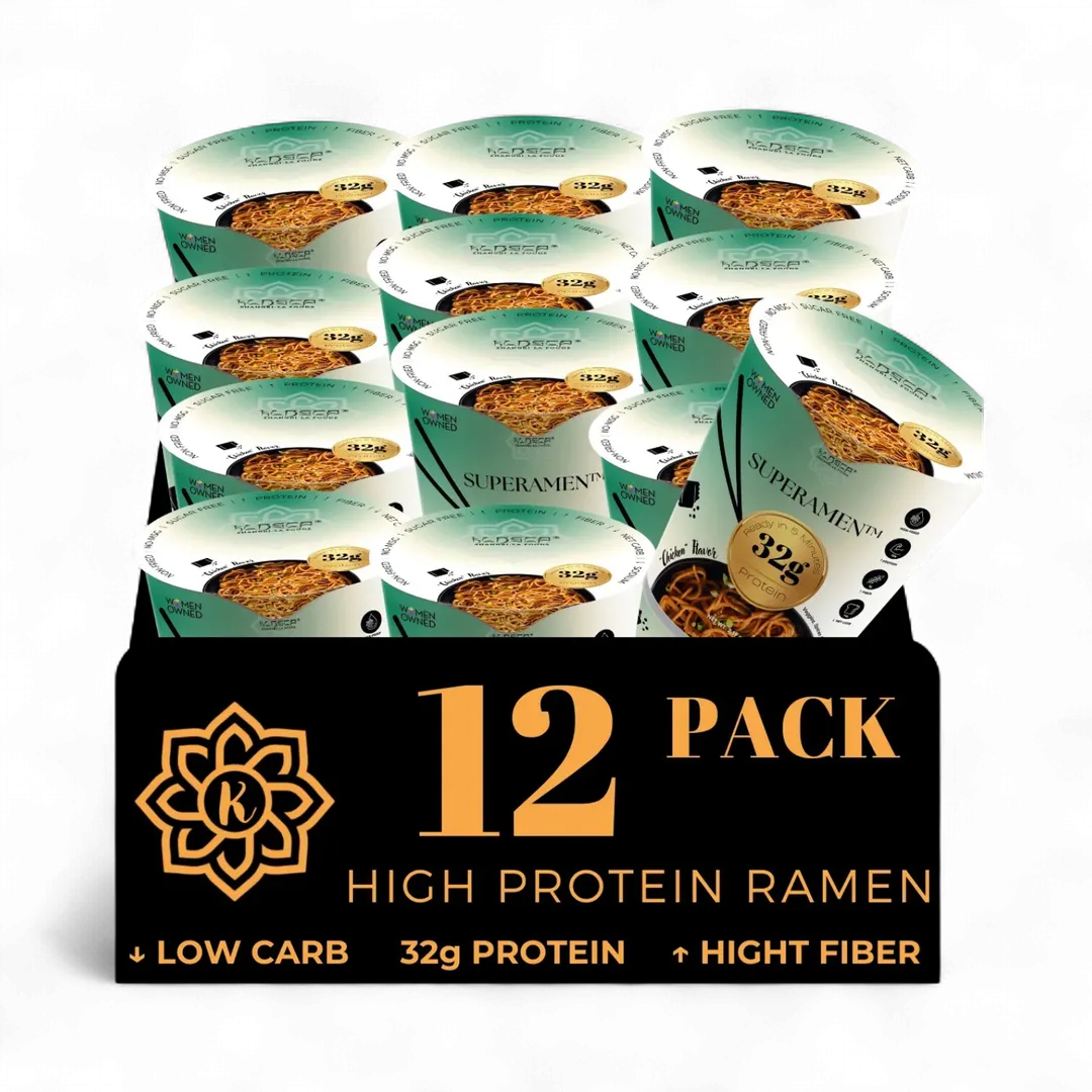 Garlic "Chicken" - Bold Flavors, Better Noodles – High Protein, Low Carb, Plant Based, Keto Comfort Food (12 Pack)