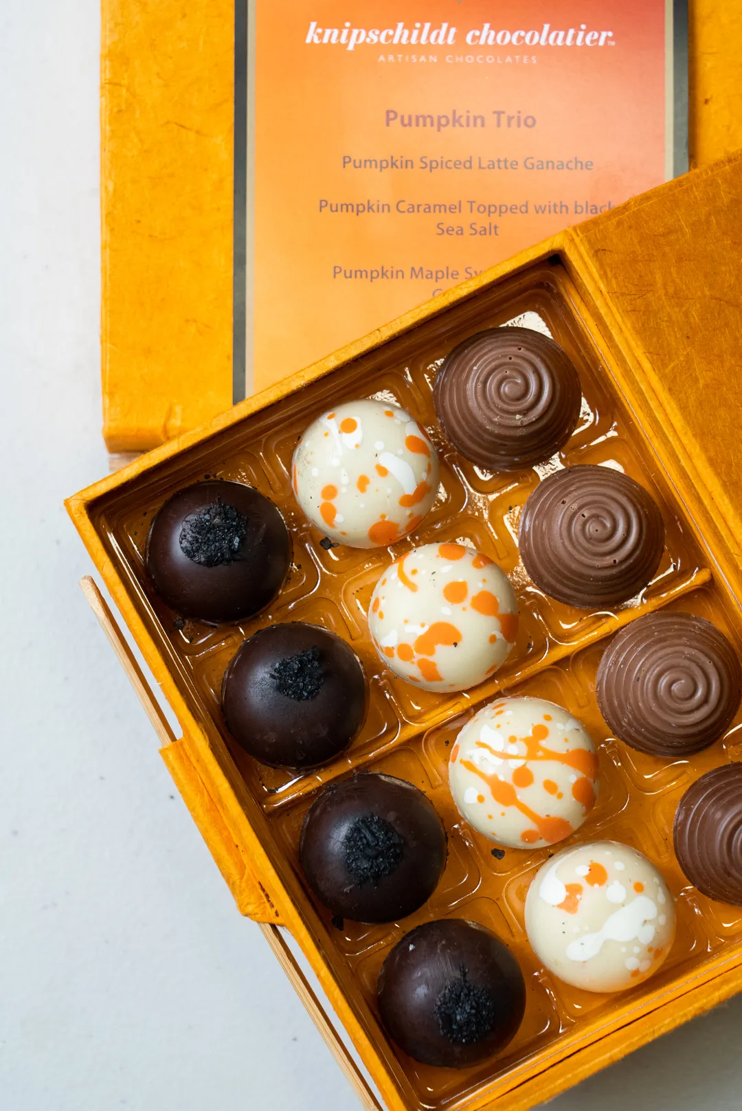 Pumpkin Trio Chocolate Truffle-12pc