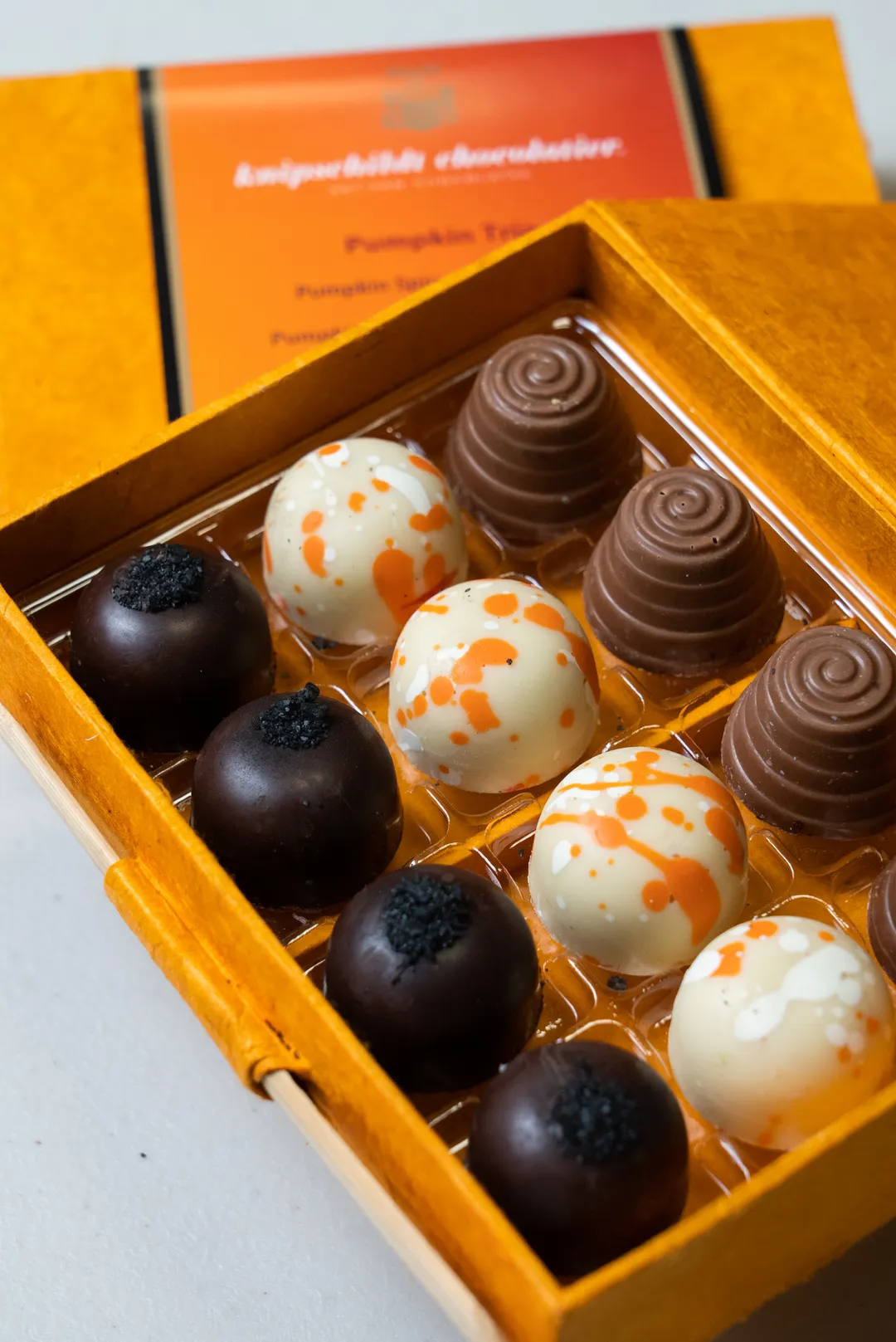 Pumpkin Trio Chocolate Truffle-12pc