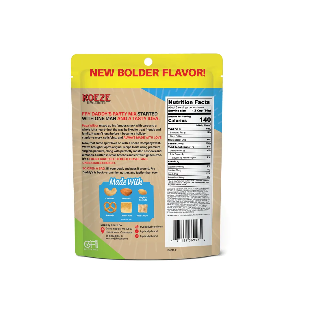 Fry Daddy's Gluten Free Ranch Snack Mix 5.5 oz