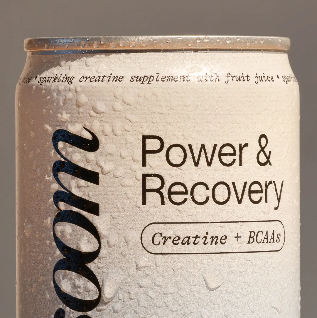 Konsoom Power & Recovery Drink – Blueberry Crisp | Creatine + BCAAs | 8.4 fl oz Can (12-Pack)