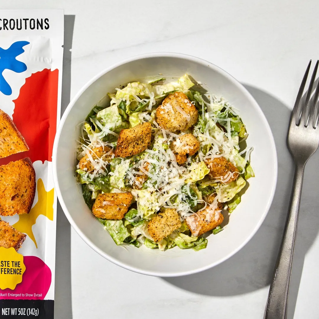 Sourdough Croutons, Mambo Italiano (Garlic, Parmesan & Basil)