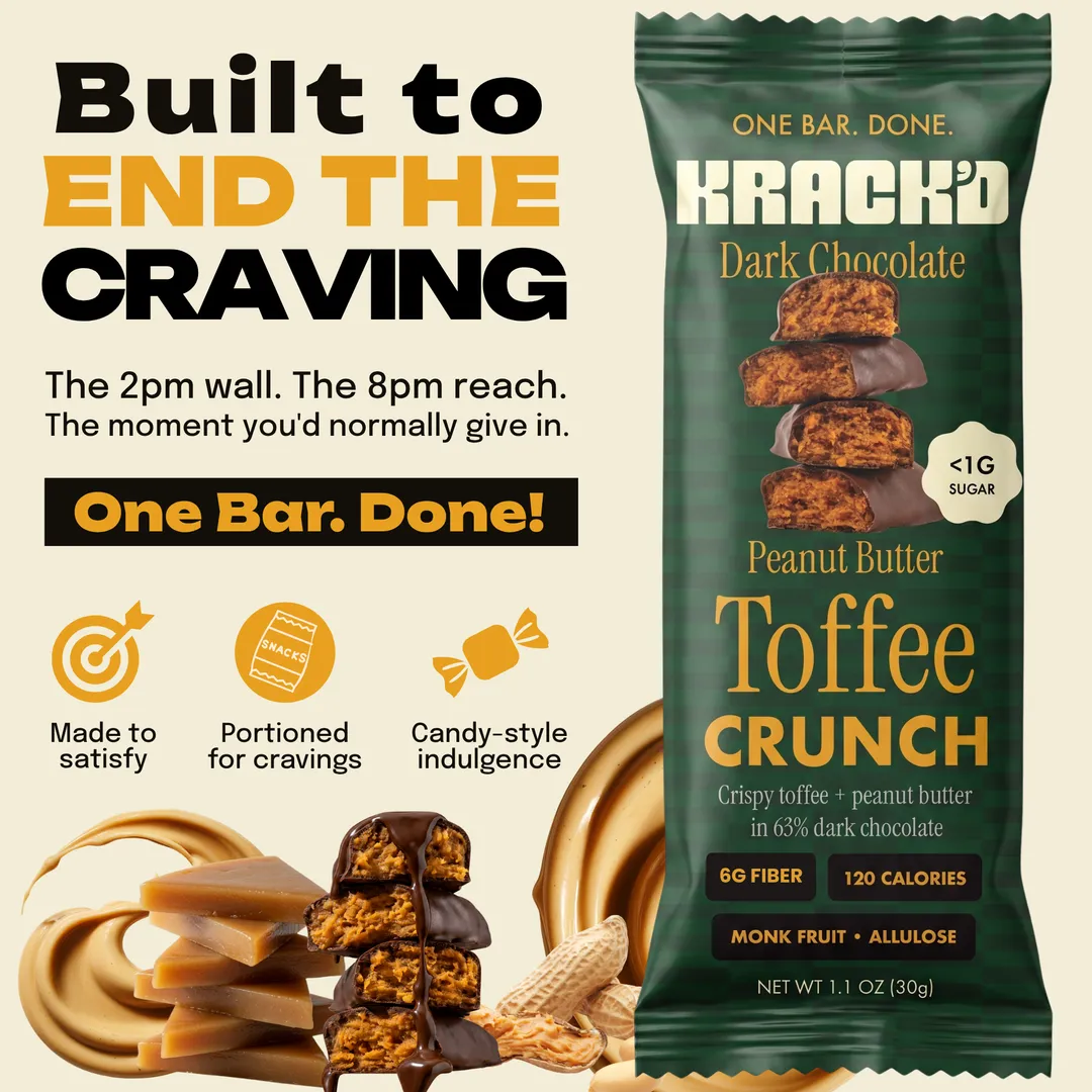 Peanut Butter Toffee Crunch (Dark Choc)