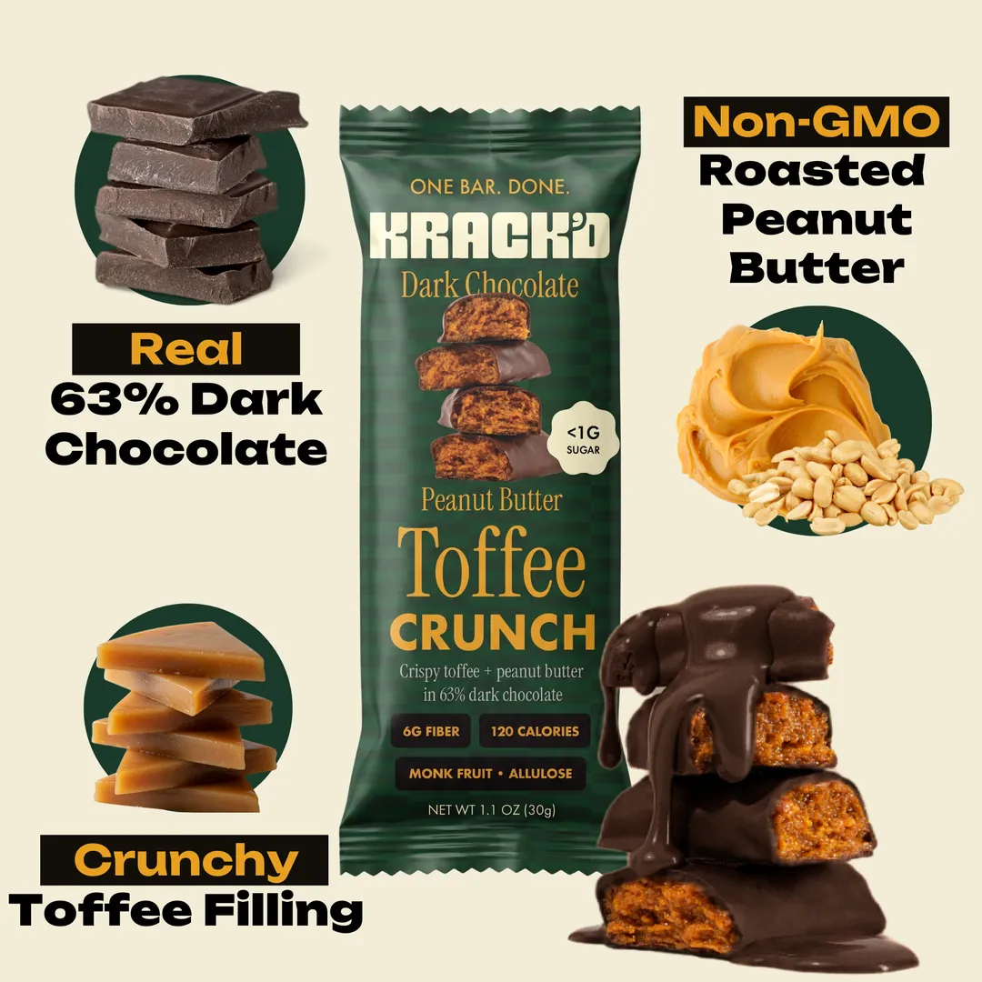Peanut Butter Toffee Crunch (Dark Choc)