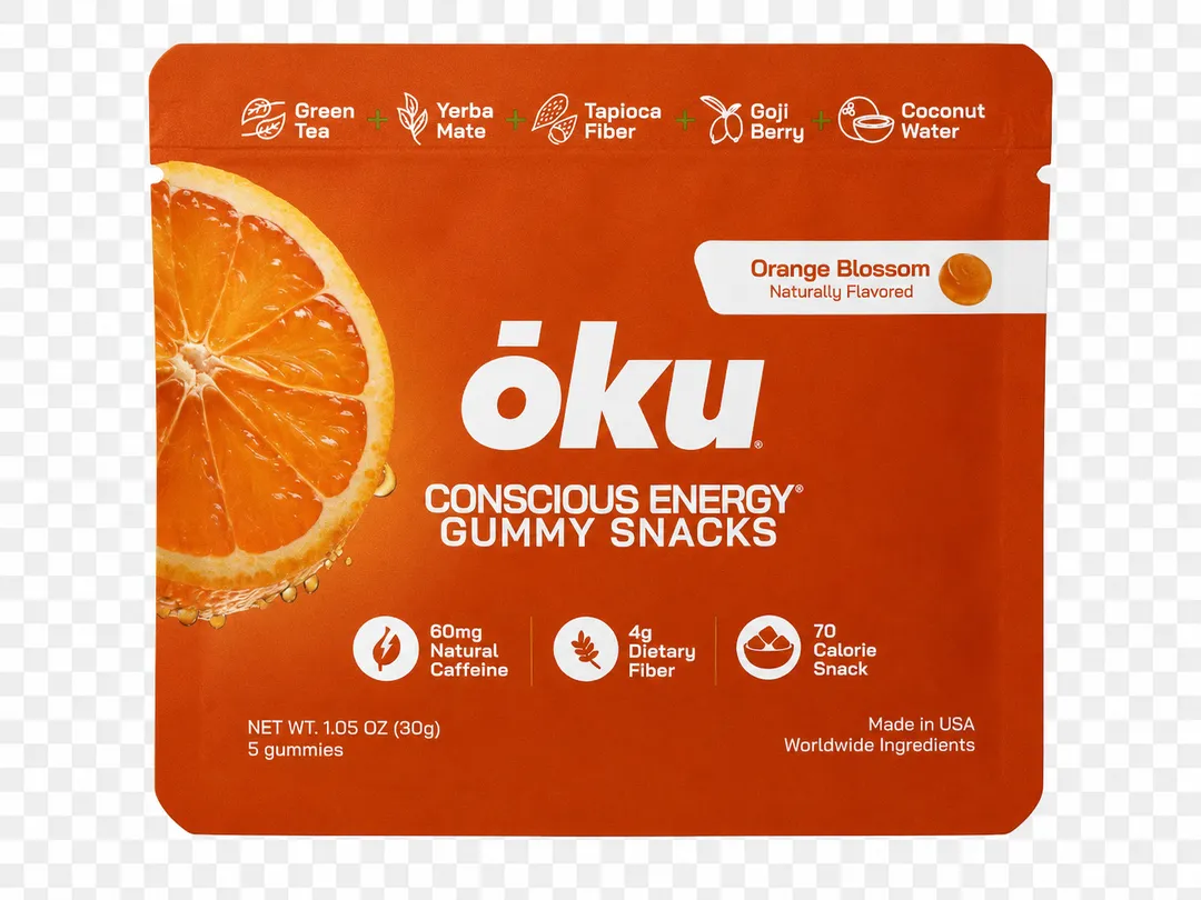 ōku® Conscious Energy® Gummy Snacks - Orange Blossom