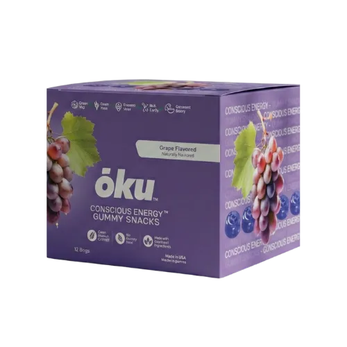 ōku® Conscious Energy® Gummy Snacks - Grape