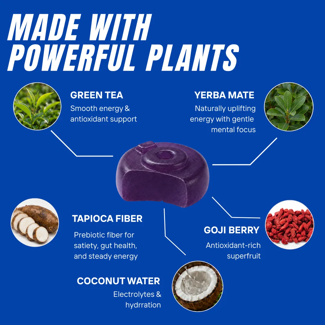 ōku® Conscious Energy® Gummy Snacks - Grape