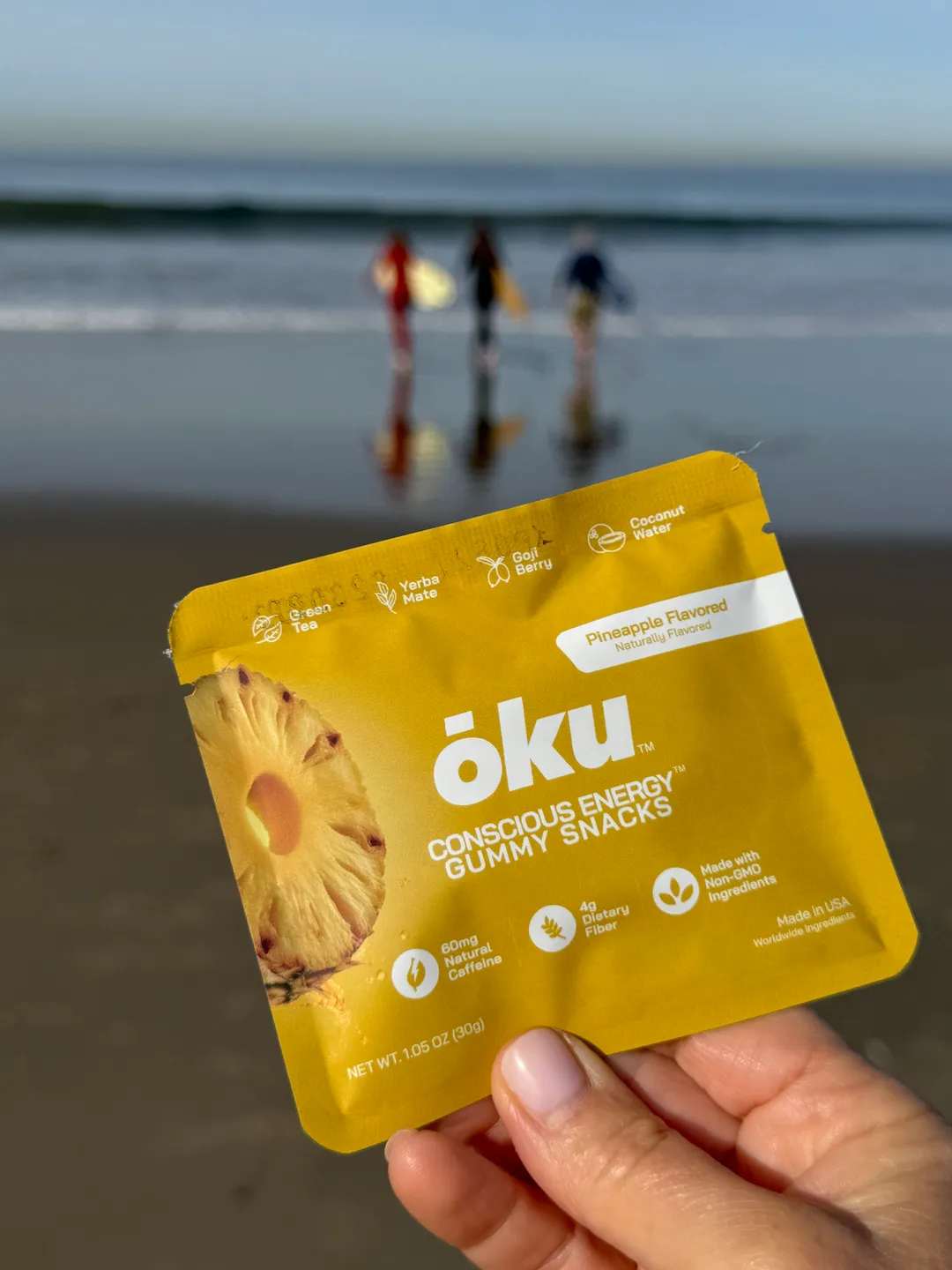 ōku® Conscious Energy® Gummy Snacks - Pineapple