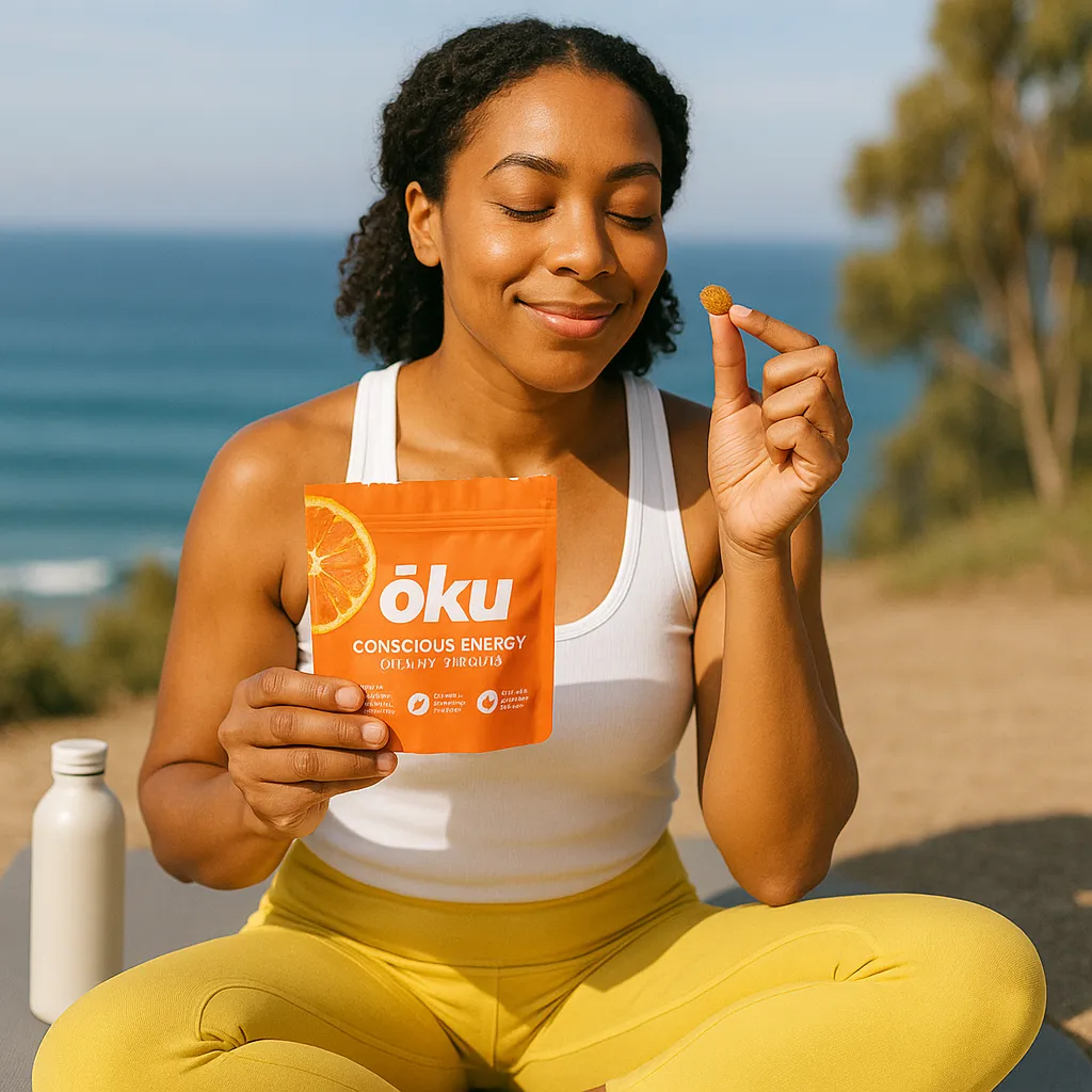 ōku® Conscious Energy® Gummy Snacks - Orange Blossom