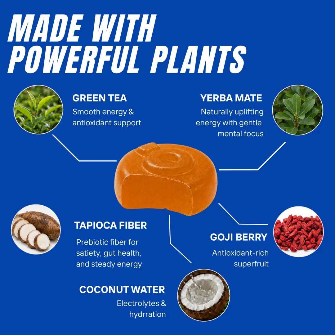 ōku® Conscious Energy® Gummy Snacks - Orange Blossom