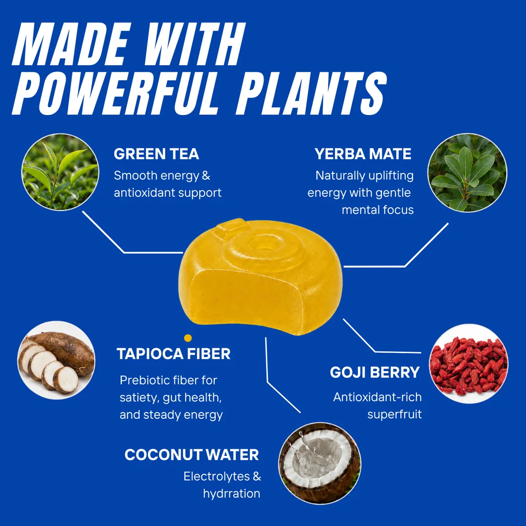 ōku® Conscious Energy® Gummy Snacks - Pineapple