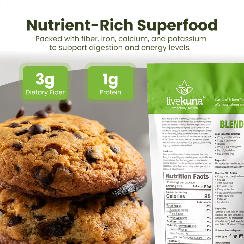 Organic Plantain Flour 32oz