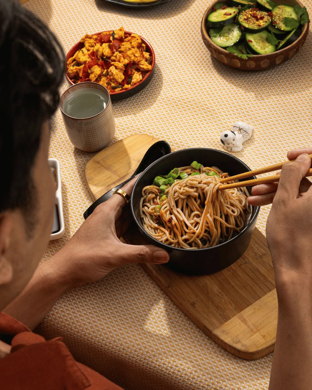 Chicken & Black Garlic Noodle Soup