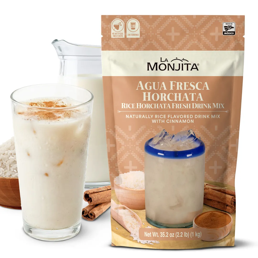 La Monjita Agua Fresca Horchata - Mexican Agua de Horchata Naturally Rice Flavored Drink Mix With Cinnamon variant