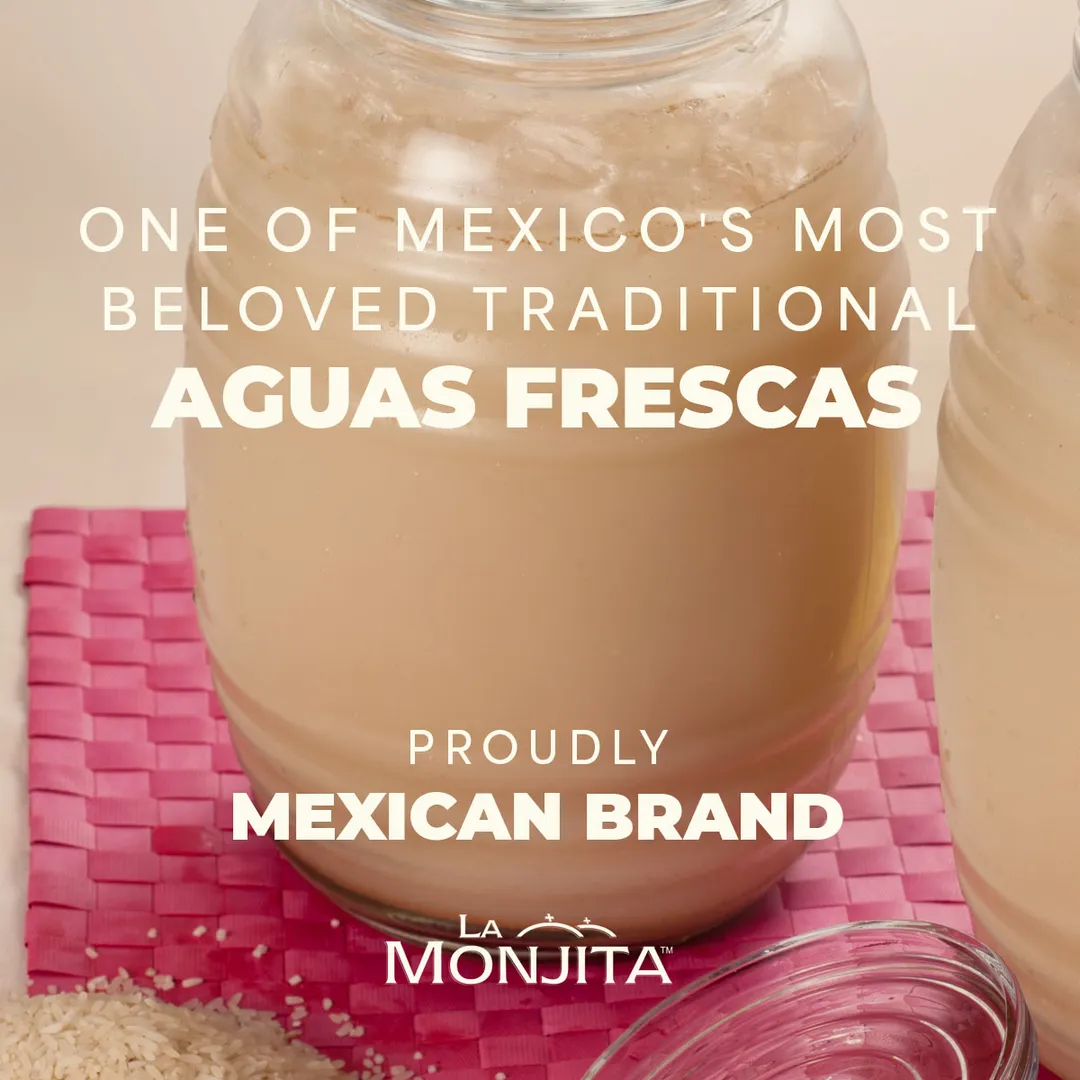 La Monjita Agua Fresca Horchata - Mexican Agua de Horchata Naturally Rice Flavored Drink Mix With Cinnamon