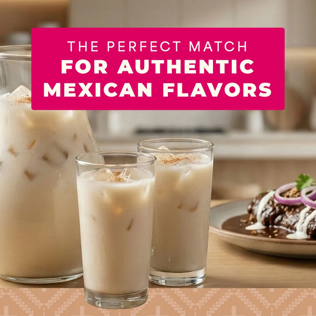 La Monjita Agua Fresca Horchata - Mexican Agua de Horchata Naturally Rice Flavored Drink Mix With Cinnamon