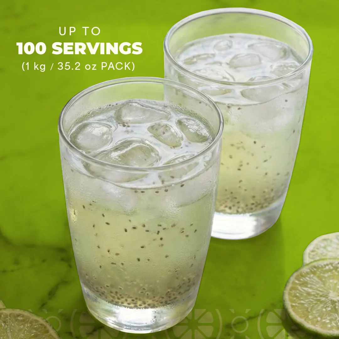 La Monjita Agua Fresca Lime and Chia - Naturally Lime Flavored Drink Mix With Chia Seeds
