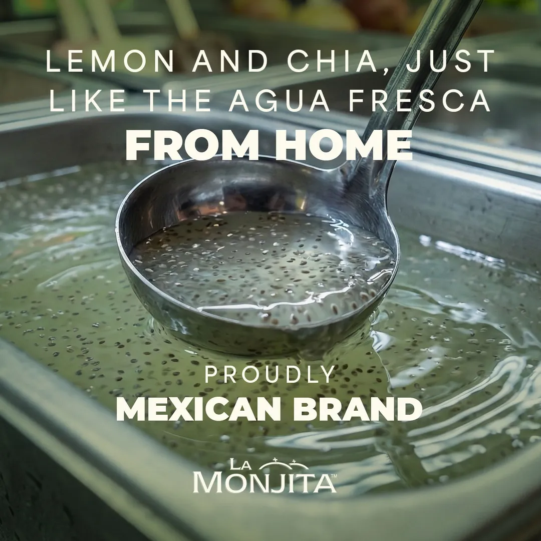 La Monjita Agua Fresca Lime and Chia - Naturally Lime Flavored Drink Mix With Chia Seeds
