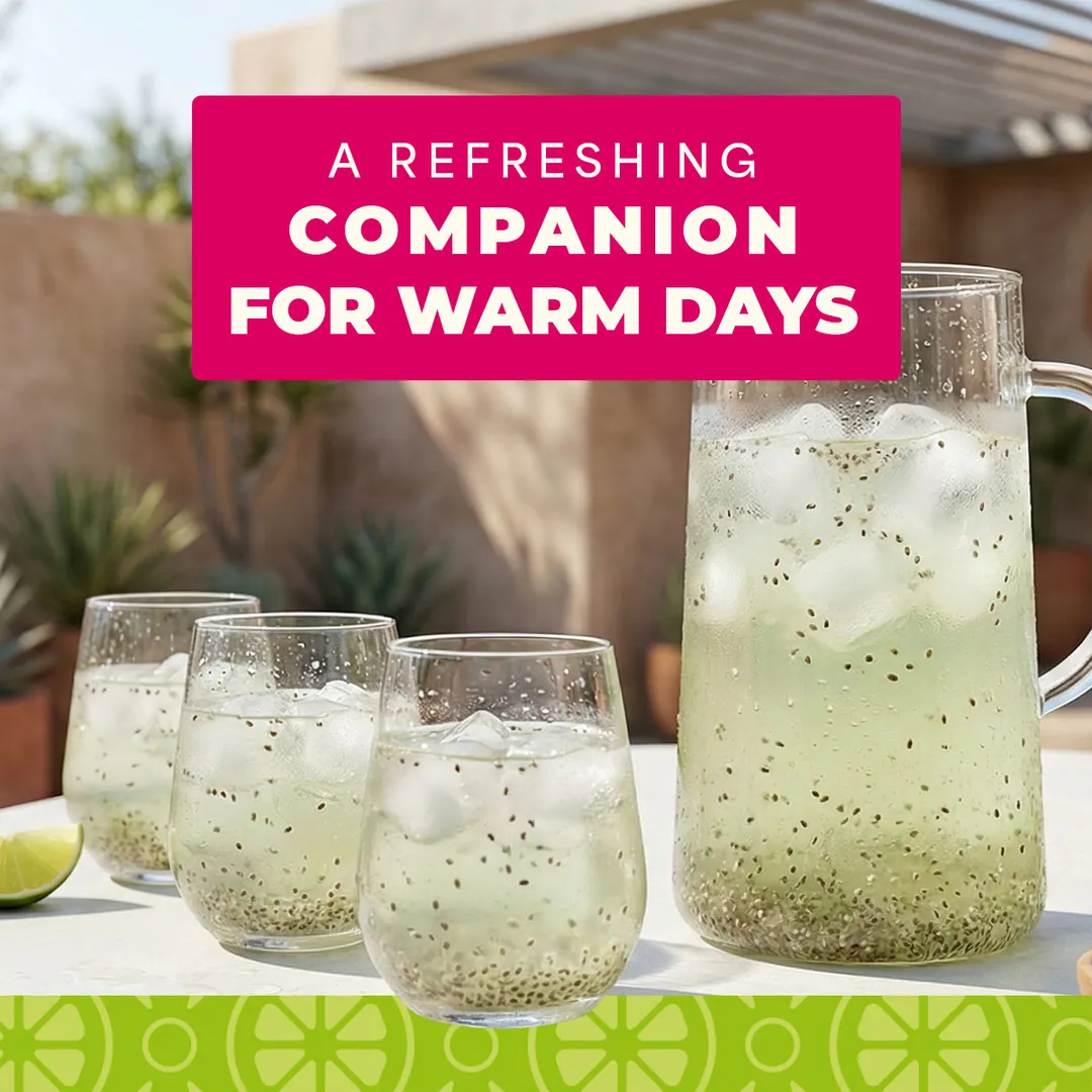 La Monjita Agua Fresca Lime and Chia - Naturally Lime Flavored Drink Mix With Chia Seeds