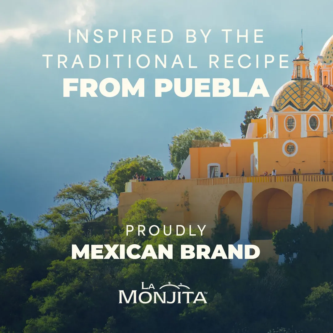 La Monjita Traditional Mexican Mole Poblano Sauce Powder Mix - Traditional Dry Sauce Blend with Chiles, Cacao, Tortilla & Sesame Seeds - Authentic Mexican Flavor for Chicken, Turkey, Tamales, and Enchiladas