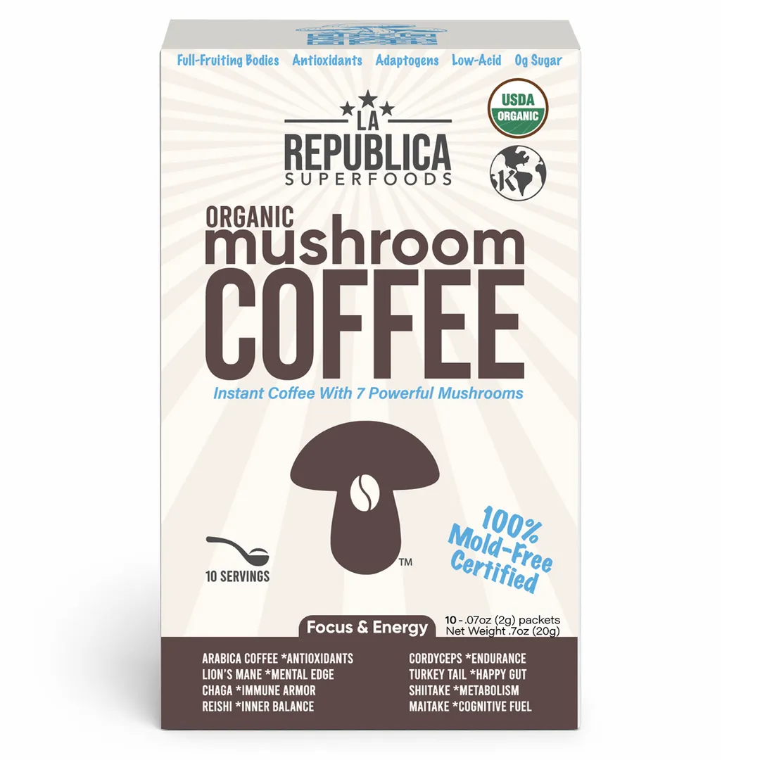 10-Pack Single Serve Mushroom Coffee