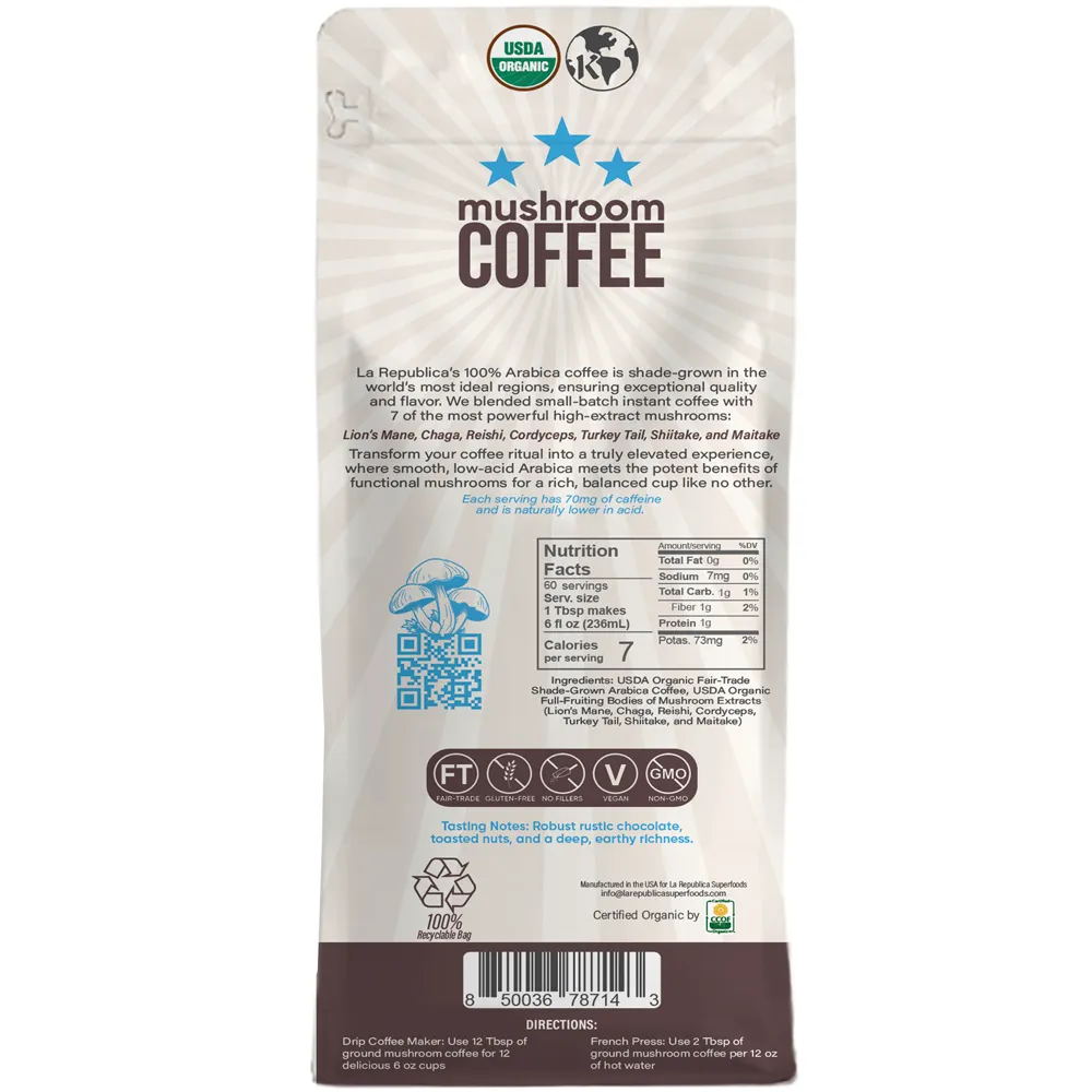 Ground Brazilian Mushroom Coffee (Ground)