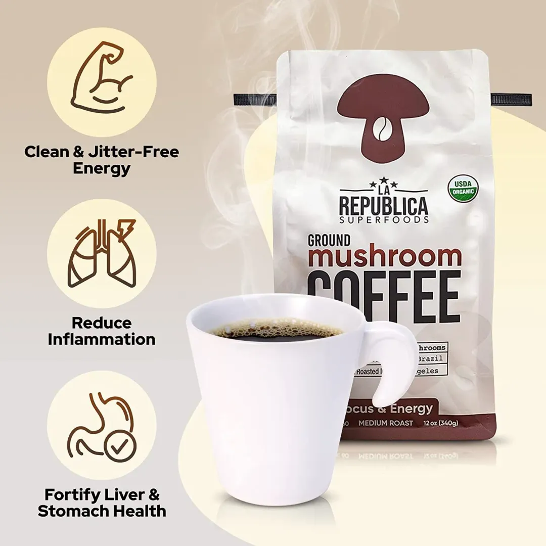 Ground Brazilian Mushroom Coffee (Ground)