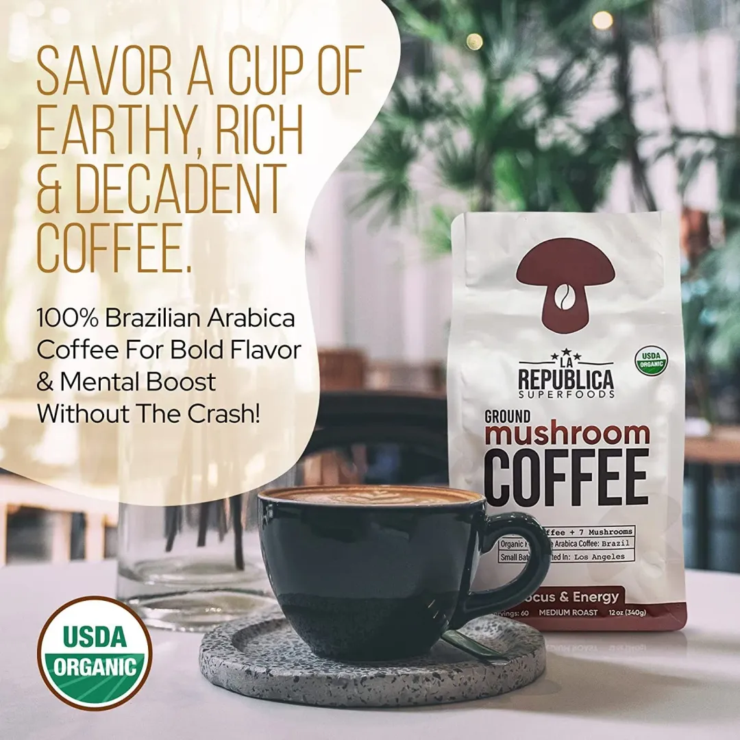 Ground Brazilian Mushroom Coffee (Ground)