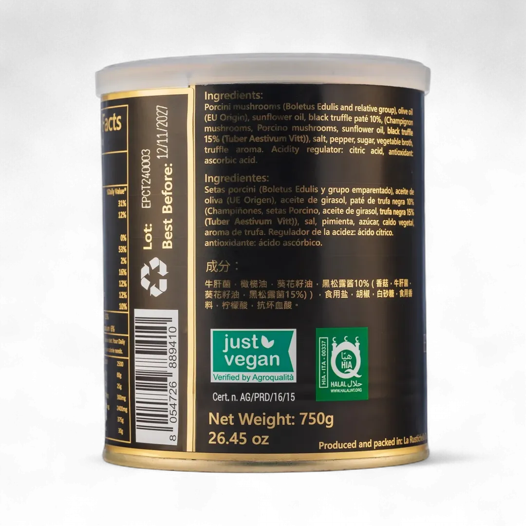 Porcino with Truffle Slices in Can 750g