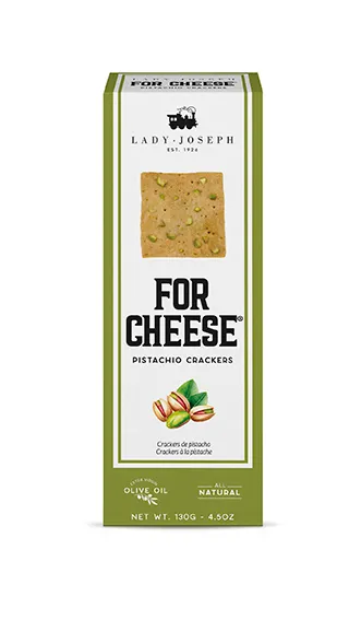 Pistachio and olive oil Crackers. 130g 4.5Oz
