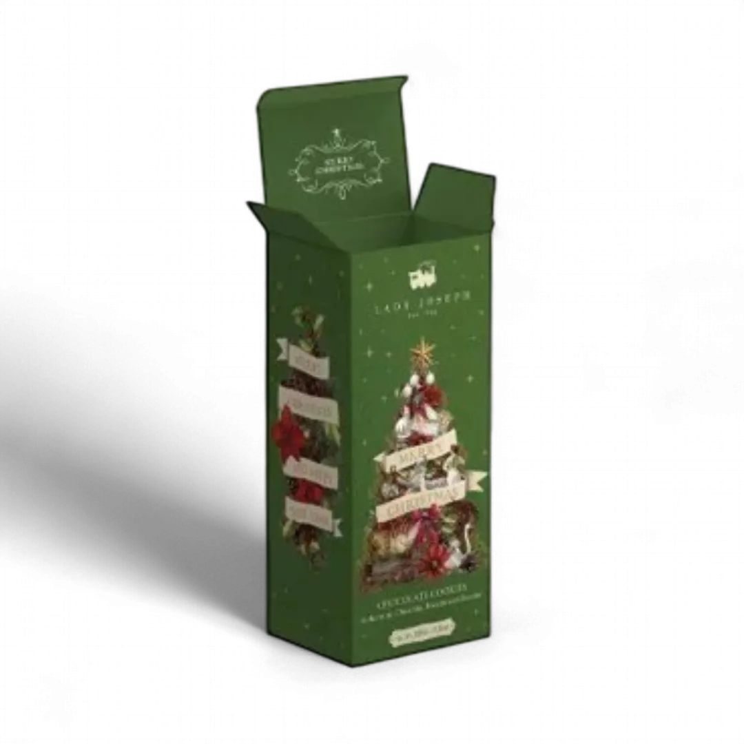 Chocolate Cookies Merry Christmas Green Edition