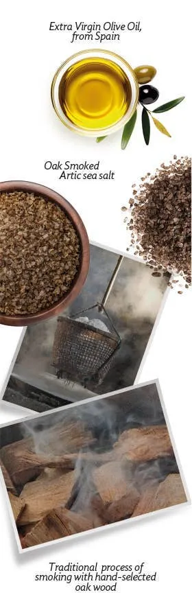 All-natural Oak Smoked Salt Crackers for cheese. 4.50oz
