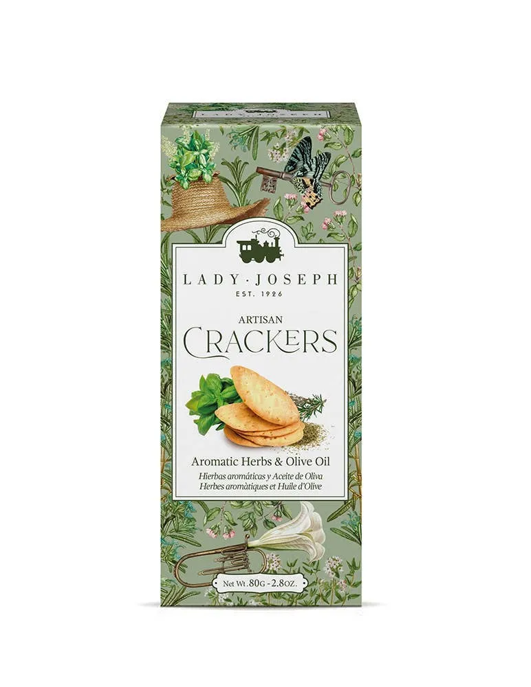 Artisan Vegan Crackers With Aromatic Herbs