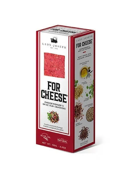 Cheesemonger´s spice rub crackers for cheese. 130g 4.5oz